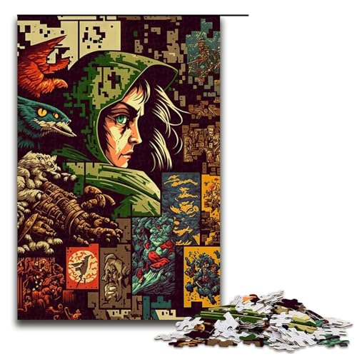 1000 teiliges Puzzle Pixel Warrior für Erwachsene Holzpuzzle Familienspiele 75 x 50 cm 1000 teiliges Puzzle Pixel Warrior für Erwachsene Holzpuzzle Familienspiele 75 x 50 cm von QSYFNBZL