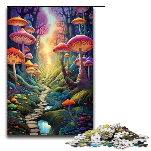 1000 teiliges Puzzle Psychedelische Pilze im WaldPuzzle für Erwachsene Holzpuzzle Lernspiel 75 x 50 cm 1000 teiliges Puzzle Psychedelische Pilze im WaldPuzzle für Erwachsene Holzpuzzle Lernspiel 75 x 50 cm von QSYFNBZL