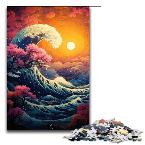 1000 teiliges Puzzle Psychedelische Wellen für Erwachsene Holzpuzzle tolle Geschenke zu Weihnachten 75 x 50 cm 1000 teiliges Puzzle Psychedelische Wellen für Erwachsene Holzpuzzle tolle Geschenke zu Weihnachten 75 x 50 cm von QSYFNBZL