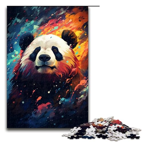 1000 teiliges Puzzle Psychedelischer Malpanda für Erwachsene Holzpuzzle Familienspiele 75 x 50 cm 1000 teiliges Puzzle Psychedelischer Malpanda für Erwachsene Holzpuzzle Familienspiele 75 x 50 cm von QSYFNBZL