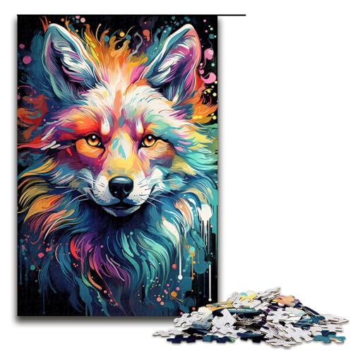 1000 teiliges Puzzle Psychedelischer Weihnachtsfuchs Puzzle für Erwachsene Holzpuzzle Lernspiel 75 x 50 cm 1000 teiliges Puzzle Psychedelischer Weihnachtsfuchs Puzzle für Erwachsene Holzpuzzle Lernspiel 75 x 50 cm von QSYFNBZL