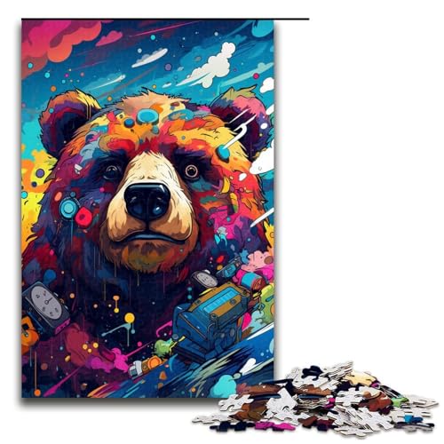 1000 teiliges Puzzle Roboter Braunbär von SplattersLots Dicke farbige Puzzles Holzpuzzles Lernspiele Heimdekoration 75 x 50 cm 1000 teiliges Puzzle Roboter Braunbär von SplattersLots Dicke farbige Puzzles Holzpuzzles Lernspiele Heimdekoration 75 x 50 cm von QSYFNBZL