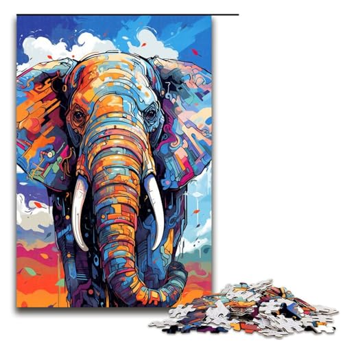 1000 teiliges Puzzle Roboter Elefant von SplattersLots Dicke Bunte Puzzles für Erwachsene Holzpuzzle Lernspiel 75 x 50 cm 1000 teiliges Puzzle Roboter Elefant von SplattersLots Dicke Bunte Puzzles für Erwachsene Holzpuzzle Lernspiel 75 x 50 cm von QSYFNBZL