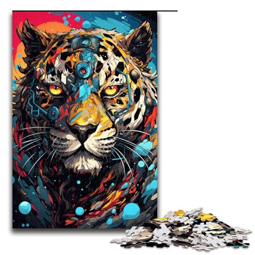 1000 teiliges Puzzle Roboter Leopard von SplattersLots Dicke Bunte Puzzles Holzpuzzles Lernspiele Heimdekoration 75 x 50 cm 1000 teiliges Puzzle Roboter Leopard von SplattersLots Dicke Bunte Puzzles Holzpuzzles Lernspiele Heimdekoration 75 x 50 cm von QSYFNBZL