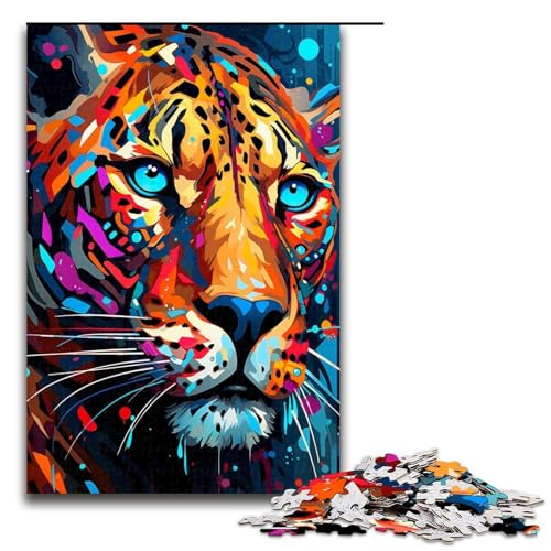 1000 teiliges Puzzle Roboter Leopard von SplattersLots aus dicken bunten Farben für Erwachsene Holzpuzzle Familienspiele 75 x 50 cm 1000 teiliges Puzzle Roboter Leopard von SplattersLots aus dicken bunten Farben für Erwachsene Holzpuzzle Familienspiele 75 x 50 cm von QSYFNBZL
