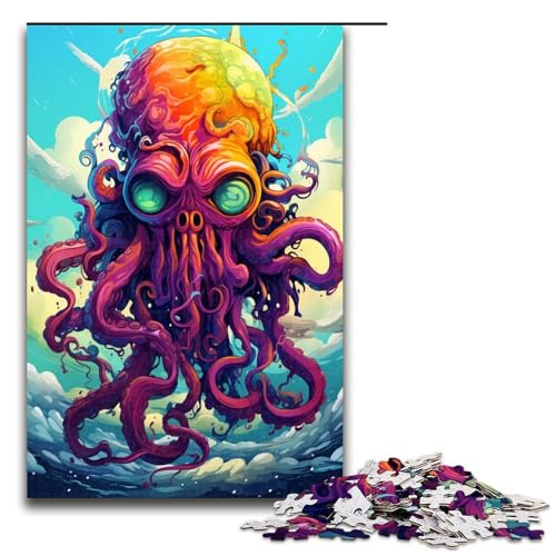 1000 teiliges Puzzle Roboter Oktopus von SplattersLots Dicke Bunte Puzzles Holzpuzzles Lernspiele Heimdekoration 75 x 50 cm von QSYFNBZL