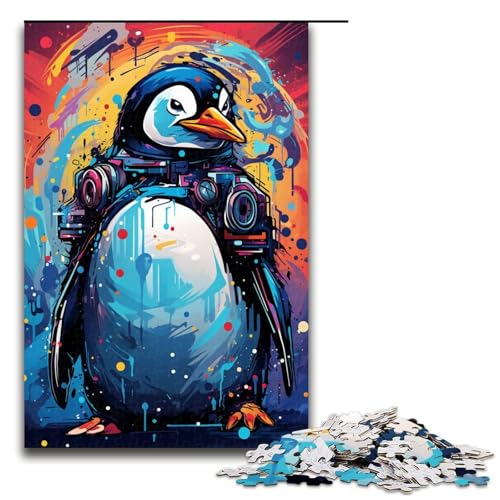 1000 teiliges Puzzle Roboter Pinguin von SplattersLots Dicke Bunte Puzzles Holzpuzzles Lernspiele Heimdekoration 75 x 50 cm 1000 teiliges Puzzle Roboter Pinguin von SplattersLots Dicke Bunte Puzzles Holzpuzzles Lernspiele Heimdekoration 75 x 50 cm von QSYFNBZL