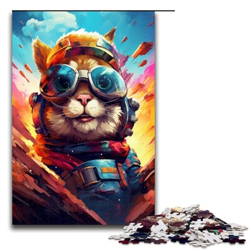 1000 teiliges Puzzle Roboter Streifenhörnchen von SplattersLots aus dicken bunten Farben für Erwachsene Holzpuzzle Familienspiele 75 x 50 cm 1000 teiliges Puzzle Roboter Streifenhörnchen von SplattersLots aus dicken bunten Farben für Erwachsene Holzpuzzle Familienspiele 75 x 50 cm von QSYFNBZL