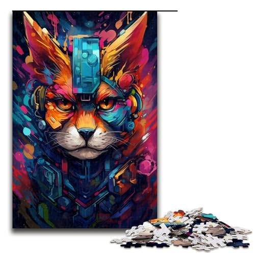 1000 teiliges Puzzle Roboterfuchs von SplattersLots of Thick Coloured Clouds für Erwachsene Holzpuzzle Familienspiele 75 x 50 cm 1000 teiliges Puzzle Roboterfuchs von SplattersLots of Thick Coloured Clouds für Erwachsene Holzpuzzle Familienspiele 75 x 50 cm von QSYFNBZL