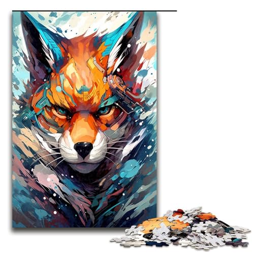 1000 teiliges Puzzle Roboterfuchs von SplattersLots of Thick Coloured Clouds für Erwachsene Holzpuzzle Familienspiele 75 x 50 cm 1000 teiliges Puzzle Roboterfuchs von SplattersLots of Thick Coloured Clouds für Erwachsene Holzpuzzle Familienspiele 75 x 50 cm von QSYFNBZL