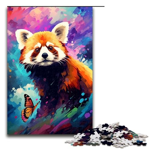 1000 teiliges Puzzle Roter Panda und Schmetterling von Splatters Viele Bunte Puzzles für Erwachsene Holzpuzzle Lernspiel 75 x 50 cm 1000 teiliges Puzzle Roter Panda und Schmetterling von Splatters Viele Bunte Puzzles für Erwachsene Holzpuzzle Lernspiel 75 x 50 cm von QSYFNBZL