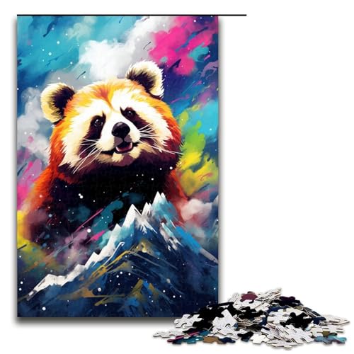 1000 teiliges Puzzle Roter Panda und Schmetterling von SplattersLots buntes Puzzle für Erwachsene Holz Familienspiel 75 x 50 cm 1000 teiliges Puzzle Roter Panda und Schmetterling von SplattersLots buntes Puzzle für Erwachsene Holz Familienspiel 75 x 50 cm von QSYFNBZL