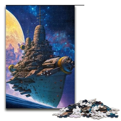 1000 teiliges Puzzle Schlachtschiff im Weltraum für Erwachsene Holzpuzzle Familienspiele 75 x 50 cm 1000 teiliges Puzzle Schlachtschiff im Weltraum für Erwachsene Holzpuzzle Familienspiele 75 x 50 cm von QSYFNBZL