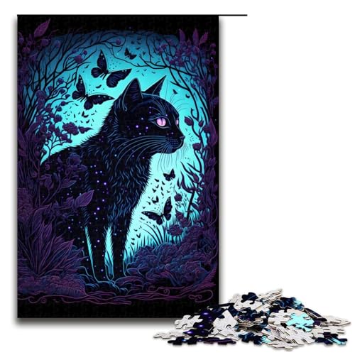 1000 teiliges Puzzle Schwarzlicht Katzen Puzzle Holzpuzzle Lernspiele Heimdekoration 75 x 50 cm 1000 teiliges Puzzle Schwarzlicht Katzen Puzzle Holzpuzzle Lernspiele Heimdekoration 75 x 50 cm von QSYFNBZL