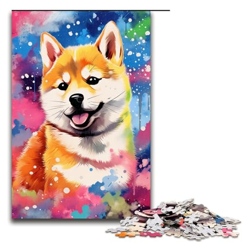 1000 teiliges Puzzle Shiba Inu Baby ist von Spritzern umgeben mit vielen Farben für Erwachsene Holzpuzzle Familienspiele 1000 Teile 1000 teiliges Puzzle Shiba Inu Baby ist von Spritzern umgeben mit vielen Farben für Erwachsene Holzpuzzle Familienspiele 1000 Teile von QSYFNBZL