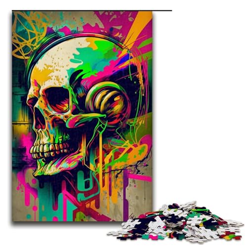1000 teiliges Puzzle Skelette malen für Erwachsene Holzpuzzle Familienspiele 75 x 50 cm 1000 teiliges Puzzle Skelette malen für Erwachsene Holzpuzzle Familienspiele 75 x 50 cm von QSYFNBZL
