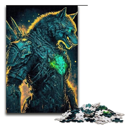 1000 teiliges Puzzle Space Marine Wolves für Erwachsene Holzpuzzle Lernspiel 75 x 50 cm von QSYFNBZL