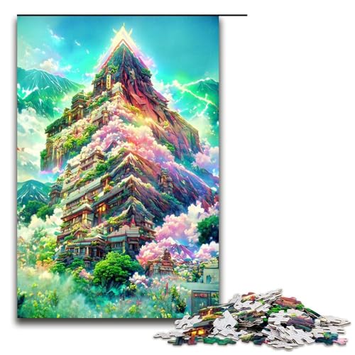 1000 teiliges Puzzle Stadt im Berg für Erwachsene Holzpuzzle tolle Geschenke zu Weihnachten 75 x 50 cm 1000 teiliges Puzzle Stadt im Berg für Erwachsene Holzpuzzle tolle Geschenke zu Weihnachten 75 x 50 cm von QSYFNBZL