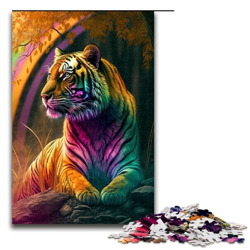 1000 teiliges Puzzle Tiger Buntes Tierpuzzle für Erwachsene Holzpuzzle Lernspiel 75x50cm 1000 teiliges Puzzle Tiger Buntes Tierpuzzle für Erwachsene Holzpuzzle Lernspiel 75x50cm von QSYFNBZL