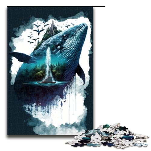 1000 teiliges Puzzle Wal in den Bäumen Holzpuzzle Lernspiele Heimdekoration 75 x 50 cm 1000 teiliges Puzzle Wal in den Bäumen Holzpuzzle Lernspiele Heimdekoration 75 x 50 cm von QSYFNBZL