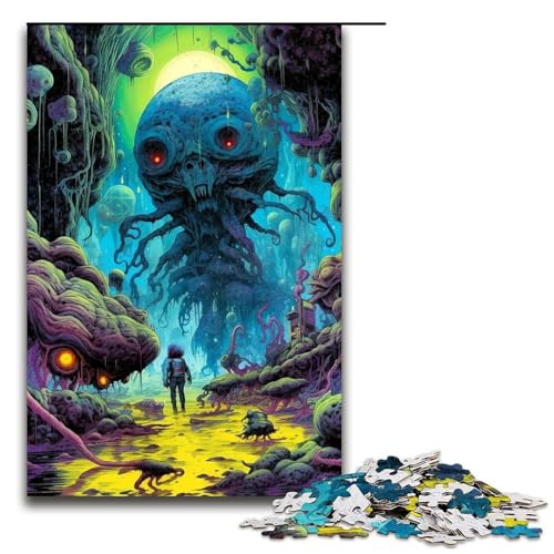 1000 teiliges Puzzle Weltraummonster für Erwachsene Holz Familienspiel 75 x 50 cm 1000 teiliges Puzzle Weltraummonster für Erwachsene Holz Familienspiel 75 x 50 cm von QSYFNBZL