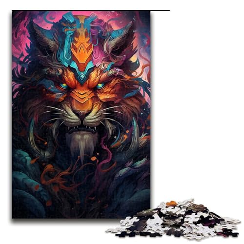 1000 teiliges Puzzle Wildes Gemälde Exotisches Tiger Puzzle für Erwachsene Holz Familienspiel 75x50cm 1000 teiliges Puzzle Wildes Gemälde Exotisches Tiger Puzzle für Erwachsene Holz Familienspiel 75x50cm von QSYFNBZL
