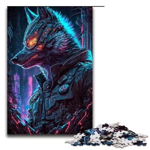 1000 teiliges Puzzle Wolf Mensch Holzpuzzle Lernspiele Heimdekoration 75 x 50 cm 1000 teiliges Puzzle Wolf Mensch Holzpuzzle Lernspiele Heimdekoration 75 x 50 cm von QSYFNBZL