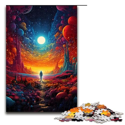 1000 teiliges Puzzle Zeichnung Fantasie Astronaut Puzzle für Erwachsene Holz Familienspiel 75 x 50 cm 1000 teiliges Puzzle Zeichnung Fantasie Astronaut Puzzle für Erwachsene Holz Familienspiel 75 x 50 cm von QSYFNBZL