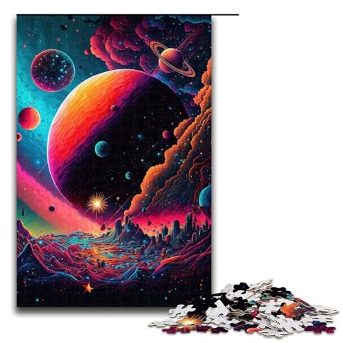 1000 teiliges Puzzle andere Galaxie Puzzles für Erwachsene Holzpuzzle Lernspiel 75 x 50 cm von QSYFNBZL