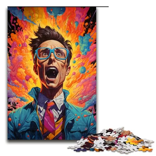 1000 teiliges Puzzle bunter Psychedelischer Mann für Erwachsene Holzpuzzle Familienspiele 75 x 50 cm 1000 teiliges Puzzle bunter Psychedelischer Mann für Erwachsene Holzpuzzle Familienspiele 75 x 50 cm von QSYFNBZL