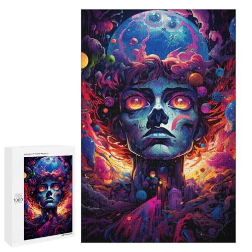 1000 teiliges Puzzle bunter Psychedelischer Teufel für Erwachsene Holzpuzzle Familienspiele 75 x 50 cm 1000 teiliges Puzzle bunter Psychedelischer Teufel für Erwachsene Holzpuzzle Familienspiele 75 x 50 cm von QSYFNBZL