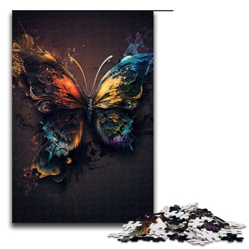 1000 teiliges Puzzle bunter Schmetterling für Erwachsene Holzpuzzle Familienspiele 75 x 50 cm 1000 teiliges Puzzle bunter Schmetterling für Erwachsene Holzpuzzle Familienspiele 75 x 50 cm von QSYFNBZL