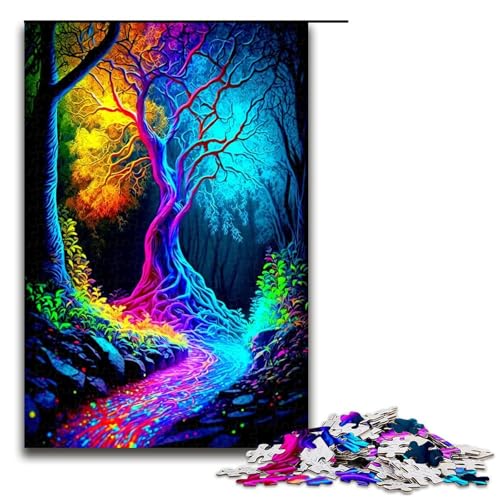 1000 teiliges Puzzle bunter Wald für Erwachsene Holzpuzzle Familienspiele 75 x 50 cm 1000 teiliges Puzzle bunter Wald für Erwachsene Holzpuzzle Familienspiele 75 x 50 cm von QSYFNBZL