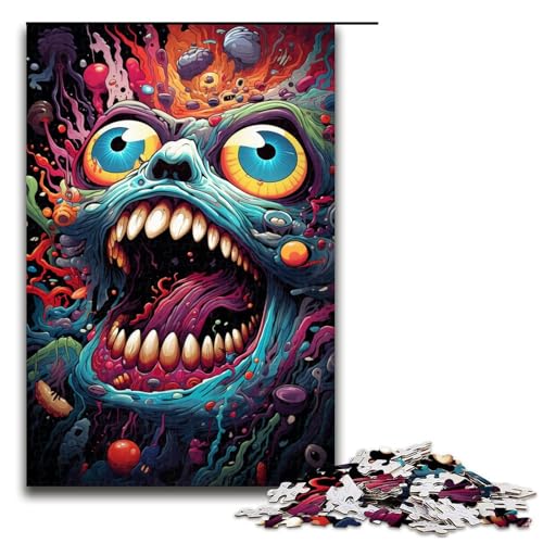 1000 teiliges Puzzle buntes Monster Puzzle für Erwachsene Holz Familienspiel 75 x 50 cm 1000 teiliges Puzzle buntes Monster Puzzle für Erwachsene Holz Familienspiel 75 x 50 cm von QSYFNBZL