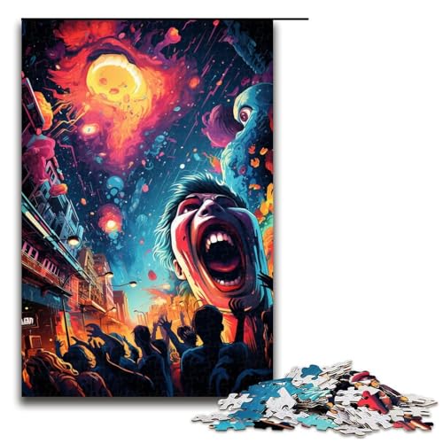 1000 teiliges Puzzle buntes psychedelisches Monster Puzzle für Erwachsene Holzpuzzle Lernspiel 75 x 50 cm 1000 teiliges Puzzle buntes psychedelisches Monster Puzzle für Erwachsene Holzpuzzle Lernspiel 75 x 50 cm von QSYFNBZL