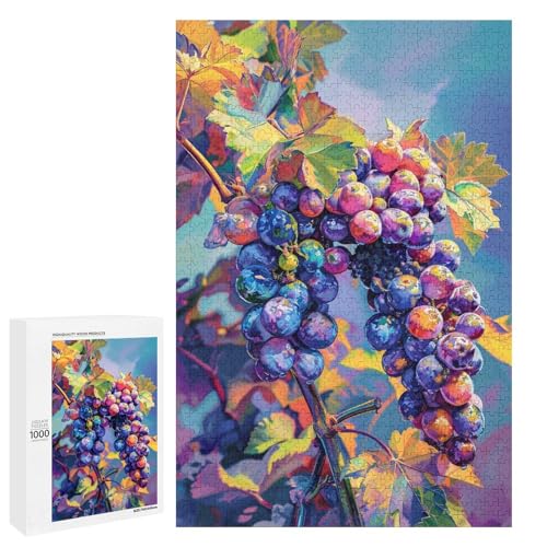 1000 teiliges Puzzle farbenfrohe Psychedelia mit Mahonia Trauben Holzpuzzle Lernspiele Heimdekoration 75 x 50 cm 1000 teiliges Puzzle farbenfrohe Psychedelia mit Mahonia Trauben Holzpuzzle Lernspiele Heimdekoration 75 x 50 cm von QSYFNBZL