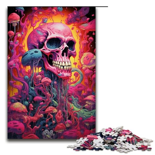 1000 teiliges Puzzle farbenfrohe psychedelische Horrorkunst für Erwachsene Holzpuzzle Familienspiele 75 x 50 cm 1000 teiliges Puzzle farbenfrohe psychedelische Horrorkunst für Erwachsene Holzpuzzle Familienspiele 75 x 50 cm von QSYFNBZL