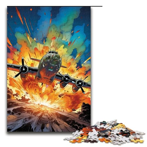 1000 teiliges Puzzle farbenfrohe psychedelische Kriegsflugzeuge für Erwachsene Holzpuzzle Familienspiele 75 x 50 cm 1000 teiliges Puzzle farbenfrohe psychedelische Kriegsflugzeuge für Erwachsene Holzpuzzle Familienspiele 75 x 50 cm von QSYFNBZL