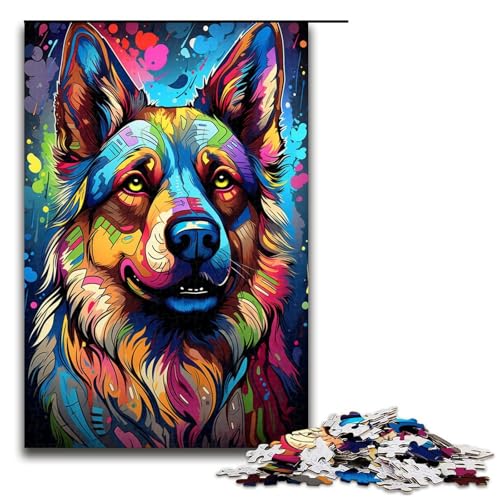 1000 teiliges Puzzle farbenfroher Psychedelischer Malhund für Erwachsene Holzpuzzle Familienspiele 75 x 50 cm 1000 teiliges Puzzle farbenfroher Psychedelischer Malhund für Erwachsene Holzpuzzle Familienspiele 75 x 50 cm von QSYFNBZL