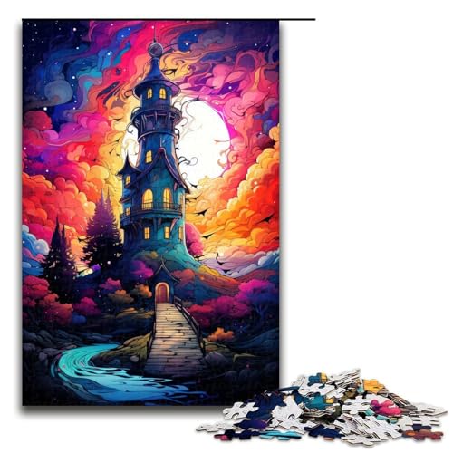 1000 teiliges Puzzle farbenfrohes Fantasy Schloss Puzzle Holzpuzzle Lernspiele Heimdekoration 75 x 50 cm 1000 teiliges Puzzle farbenfrohes Fantasy Schloss Puzzle Holzpuzzle Lernspiele Heimdekoration 75 x 50 cm von QSYFNBZL