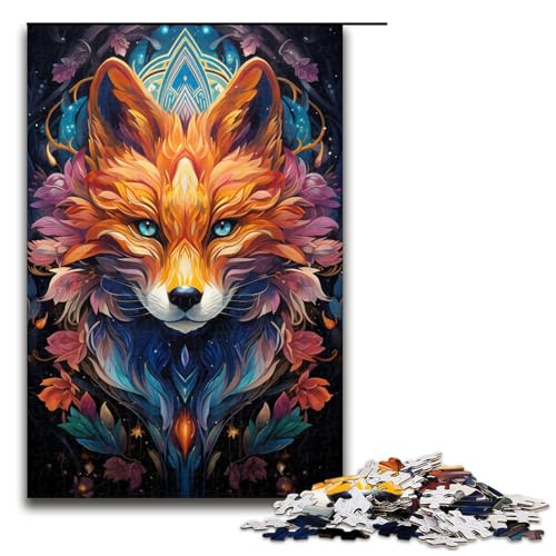 1000 teiliges Puzzle farbenfrohes psychedelisches Fuchs Puzzle für Erwachsene Holzpuzzle Lernspiel 75 x 50 cm 1000 teiliges Puzzle farbenfrohes psychedelisches Fuchs Puzzle für Erwachsene Holzpuzzle Lernspiel 75 x 50 cm von QSYFNBZL