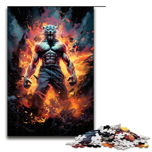 1000 teiliges Puzzle farbenfrohes psychedelisches Geistertier Boxer für Erwachsene Holzpuzzle Familienspiele 75 x 50 cm 1000 teiliges Puzzle farbenfrohes psychedelisches Geistertier Boxer für Erwachsene Holzpuzzle Familienspiele 75 x 50 cm von QSYFNBZL