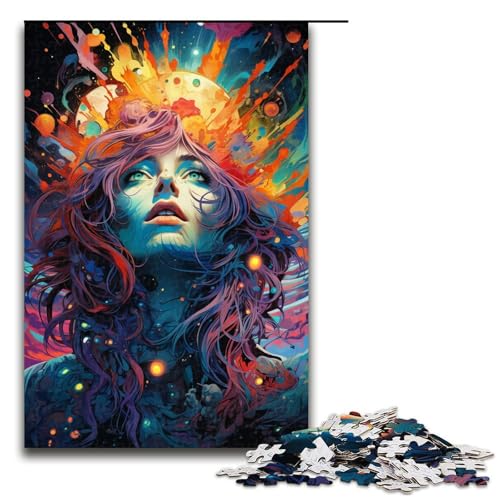 1000 teiliges Puzzle farbenfrohes psychedelisches Hexen Puzzle für Erwachsene Holzpuzzle Lernspiel 75 x 50 cm 1000 teiliges Puzzle farbenfrohes psychedelisches Hexen Puzzle für Erwachsene Holzpuzzle Lernspiel 75 x 50 cm von QSYFNBZL