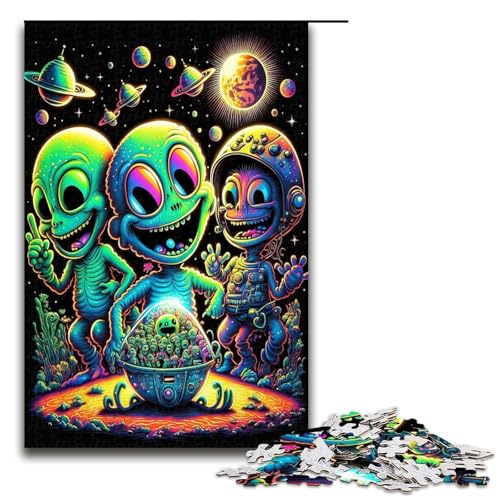 1000 teiliges Puzzle für Erwachsene Alien Monster Puzzle Familienunterhaltungsspielzeug einzigartige Heimdekoration und Geschenke 75 x 50 cm 1000 teiliges Puzzle für Erwachsene Alien Monster Puzzle Familienunterhaltungsspielzeug einzigartige Heimdekoration und Geschenke 75 x 50 cm von QSYFNBZL