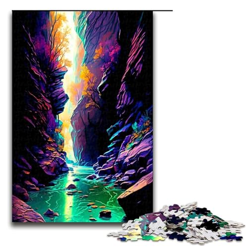 1000 teiliges Puzzle für Erwachsene Anime Landschaftspuzzle Hands on Spiel 75 x 50 cm von QSYFNBZL
