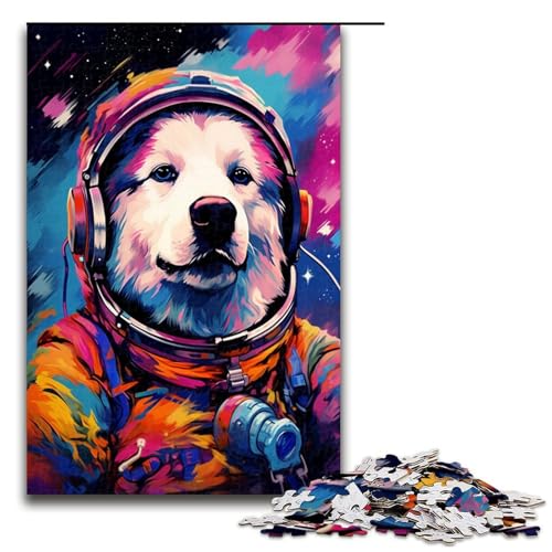 1000 teiliges Puzzle für Erwachsene Astronaut Samoyed von Splatters Viele Dicke farbige Spielpuzzles ganze Familie 75 x 50 cm 1000 teiliges Puzzle für Erwachsene Astronaut Samoyed von Splatters Viele Dicke farbige Spielpuzzles ganze Familie 75 x 50 cm von QSYFNBZL