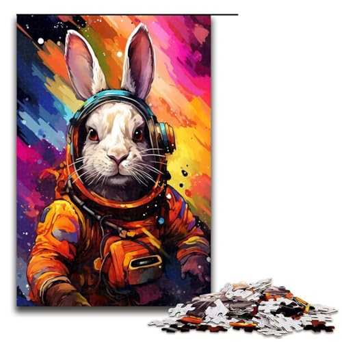1000 teiliges Puzzle für Erwachsene Astronauten Hase Puzzle für Kinder Holzpuzzle Lernspiel für Erwachsene 75 x 50 cm 1000 teiliges Puzzle für Erwachsene Astronauten Hase Puzzle für Kinder Holzpuzzle Lernspiel für Erwachsene 75 x 50 cm von QSYFNBZL