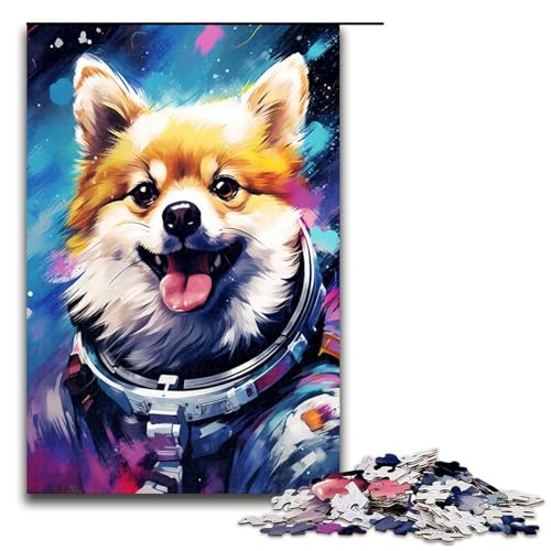1000 teiliges Puzzle für Erwachsene Astronauten Pomeranian mit dicken Farben bespritzt Puzzle für Kinder Holzpuzzle Lernspiel für Erwachsene 75 x 50 cm 1000 teiliges Puzzle für Erwachsene Astronauten Pomeranian mit dicken Farben bespritzt Puzzle für Kinder Holzpuzzle Lernspiel für Erwachsene 75 x 50 cm von QSYFNBZL
