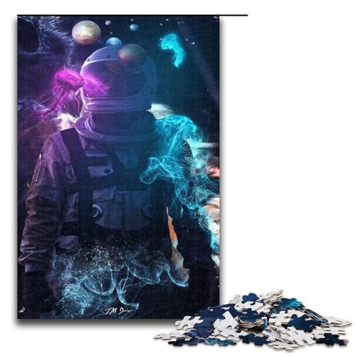 1000 teiliges Puzzle für Erwachsene Astronauten Puzzle für Erwachsene Holzpuzzle anspruchsvolles Spiel 75 x 50 cm 1000 teiliges Puzzle für Erwachsene Astronauten Puzzle für Erwachsene Holzpuzzle anspruchsvolles Spiel 75 x 50 cm von QSYFNBZL