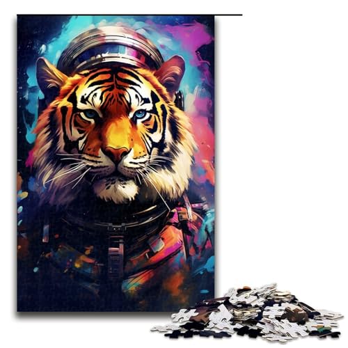 1000 teiliges Puzzle für Erwachsene Astronautentiger von SplattersLots Dicke farbige Puzzles für Erwachsene Holzpuzzle anspruchsvolles Spiel 75 x 50 cm 1000 teiliges Puzzle für Erwachsene Astronautentiger von SplattersLots Dicke farbige Puzzles für Erwachsene Holzpuzzle anspruchsvolles Spiel 75 x 50 cm von QSYFNBZL